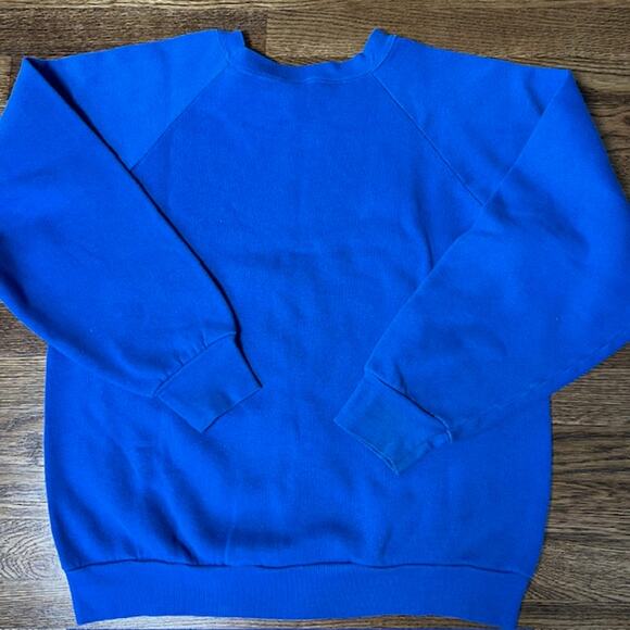 VTG 80s Miller Sanibel Island Crewneck Sweatshirt Adult L Blue Sailing Ocean USA - Picture 3 of 9